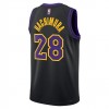 Los Angeles Lakers Rui Hachimura 28 Nike 2023-24 City Edition Musta Miesten Pelipaidat Swingman